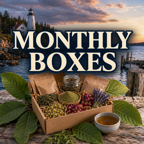 Monthly Boxes | Get Premium Kratom, Teas, & Handcrafted Skincare From A Small Maine Business