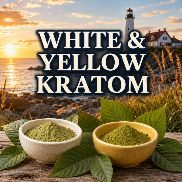 White and Yellow Kratom Powder | Fresh And Lab Tested | Taunton Bay Kratom