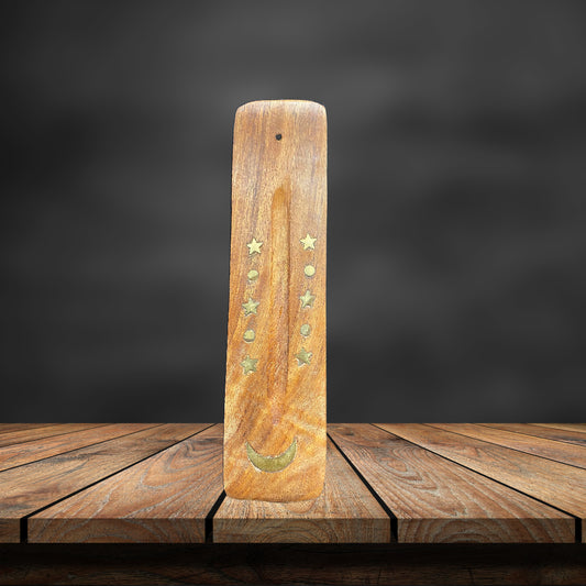 Wooden Incense Burners W/ Gold Designs